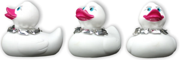 Badeente Diamante Duck White