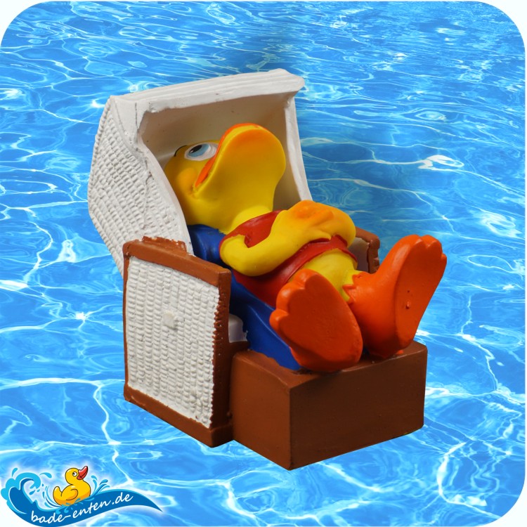 Badeente Strandkorb Duck