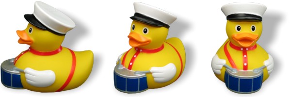 Badeente Theo Trommel