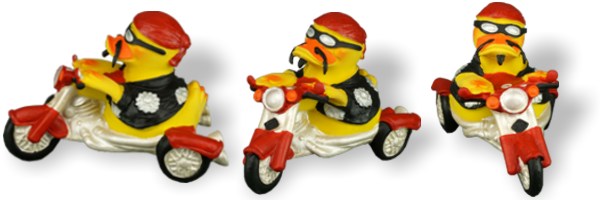 Badeente Biker-Duck