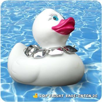 Badeente Diamante Duck White