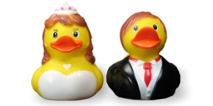 Badeenten Berta & Bertold Brautpaar-Set
