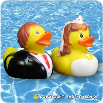 Badeenten Berta & Bertold Brautpaar-Set