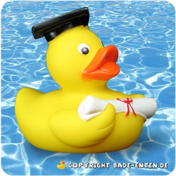 Badeente Squeaky Graduate Duck