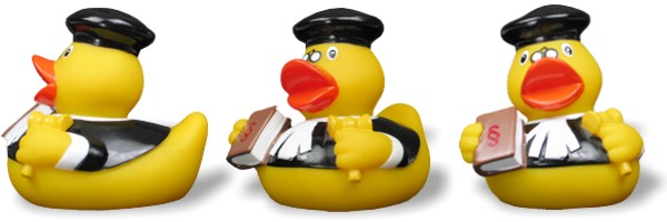 Badeente Richi Richter schwarz