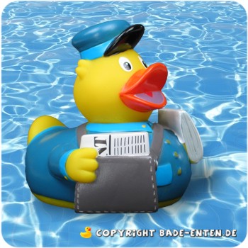 Badeente Zeitungspaule