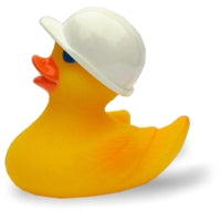 Badeente Agathe mit Bauhelm