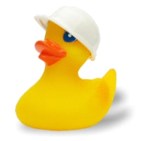 Badeente Agathe mit Bauhelm