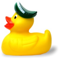 Badeente Pirat Maschinengewehr