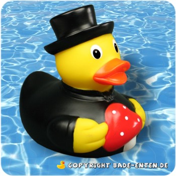 Badeente Glücksbringer Pilz