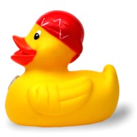 Badeente Pirat mit Axt