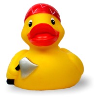 Badeente Pirat mit Axt