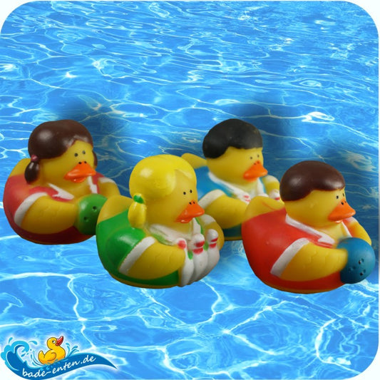 Badeenten 4er-Set Kegelclub