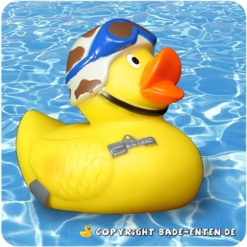 Squeaky Army Duck - Camohelm