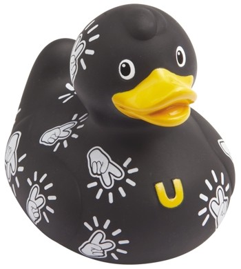 Mini-Quietscheente Duck Pop Peace