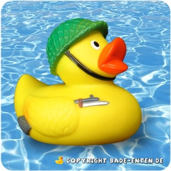Squeaky Army Duck - Greenhelm
